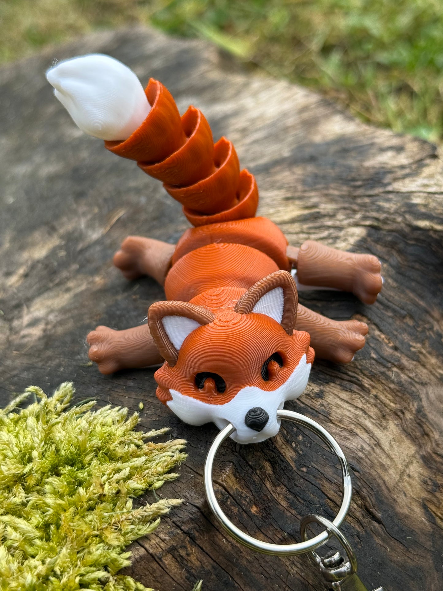 Fox Figurine Keychain