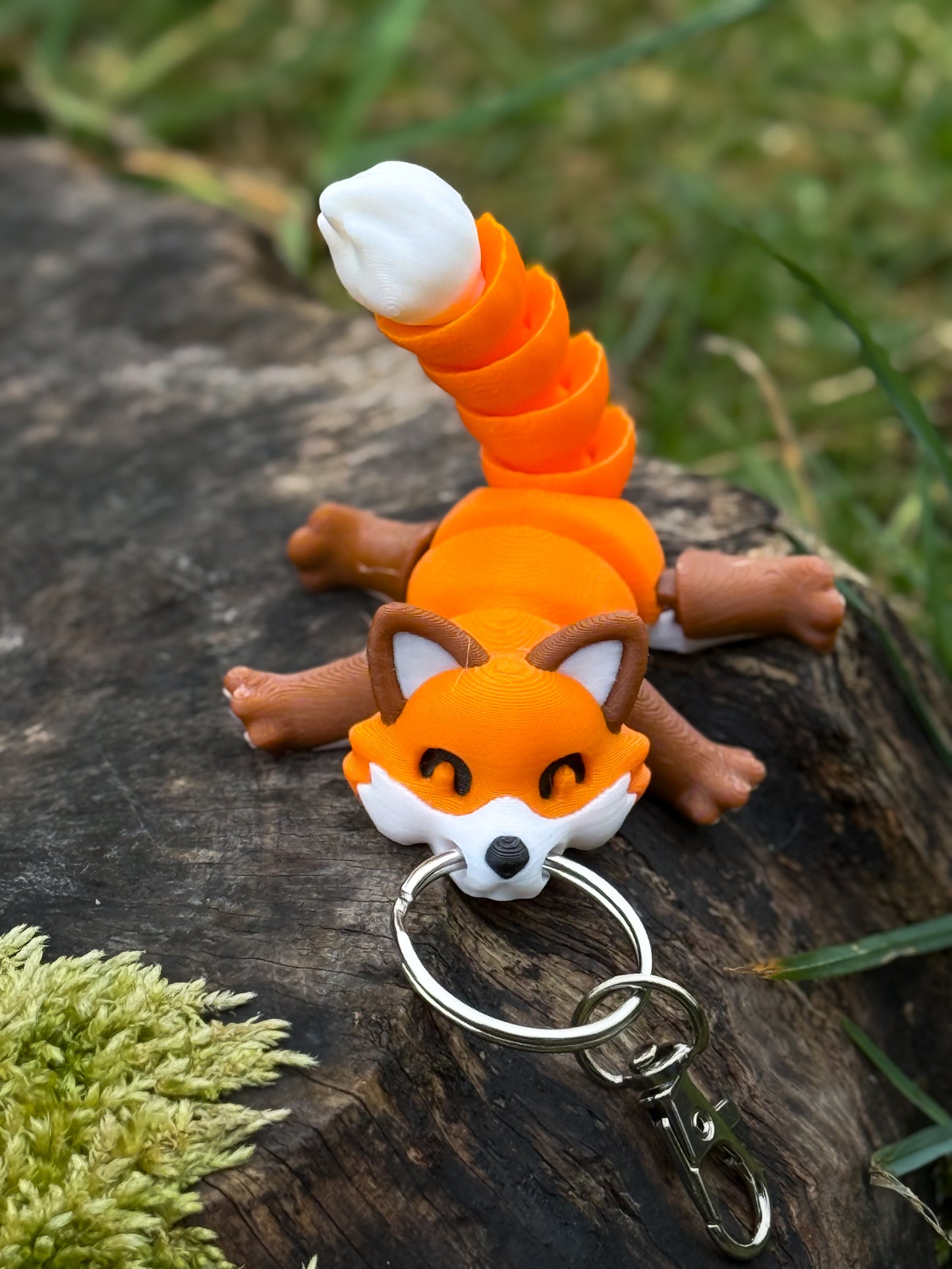 Fox Figurine Keychain