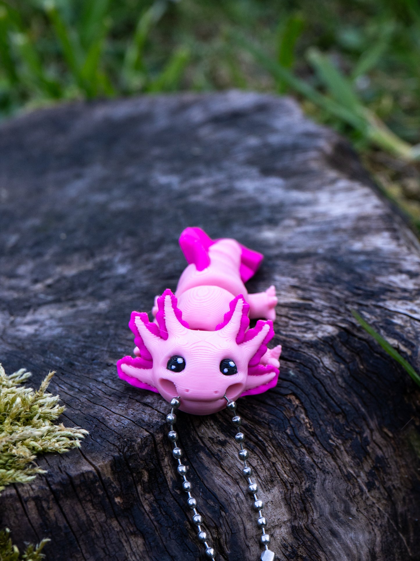 Axolotl Keychain - Cute 3D Printed Axolotl Charm | Lightweight & Durable Gift