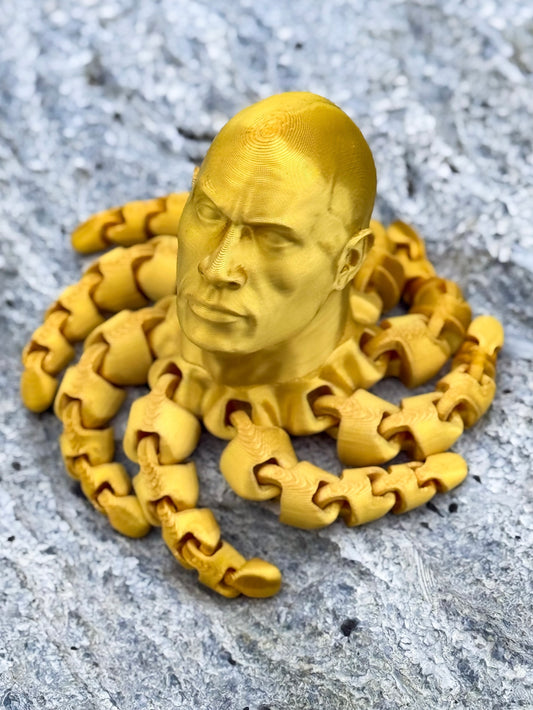 Rocktopus Fidget Model - 3D Printed Articulated Octopus Toy